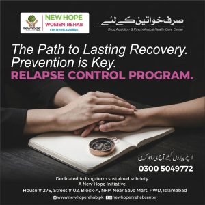 Relapse Control Program | Female Rehabilitation Center in Islamabad, Pakistan