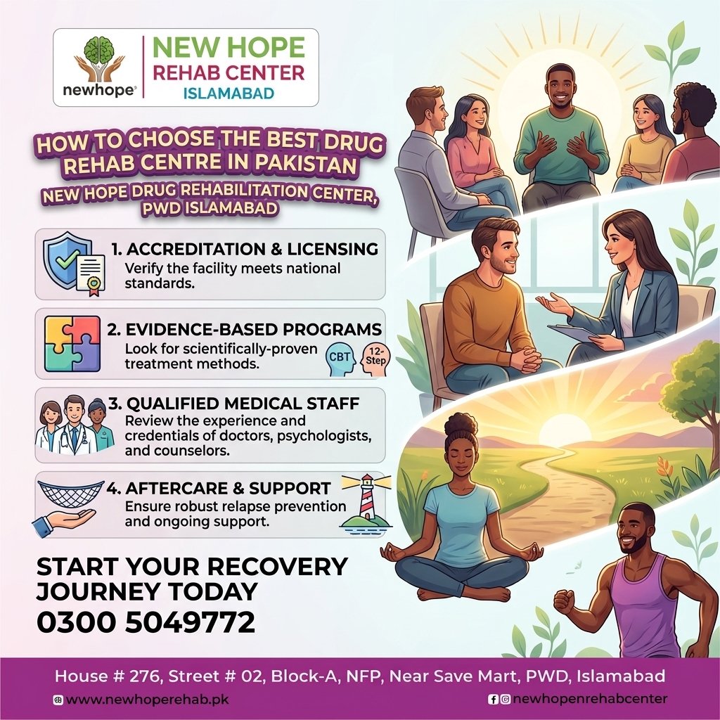 Best Drug Rehabilitation Centre in Pakistan: How to Choose the Right One